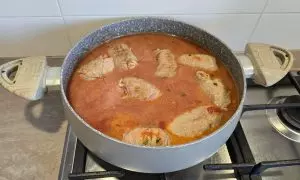 Braciole in cottura