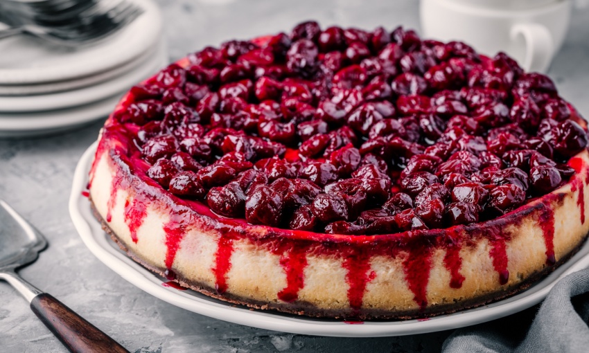 cheesecake ciliegie