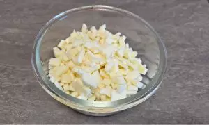 scamorza tagliata a cubetti