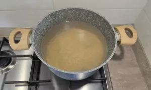 Orzo in cottura