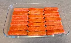 teglia di savoiardi imbevuti