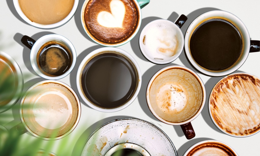 varie tipologie di caffè in tazza