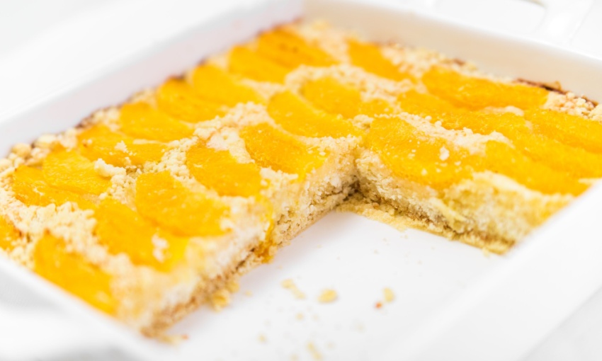 torta sabbiosa, variante con frutta