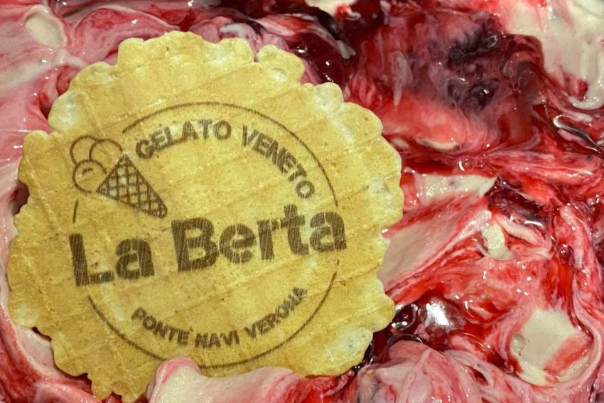 gelato artigianale della gelateria La Berta di Verona