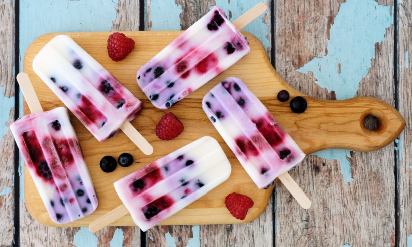 ghiaccioli ai frutti di bosco