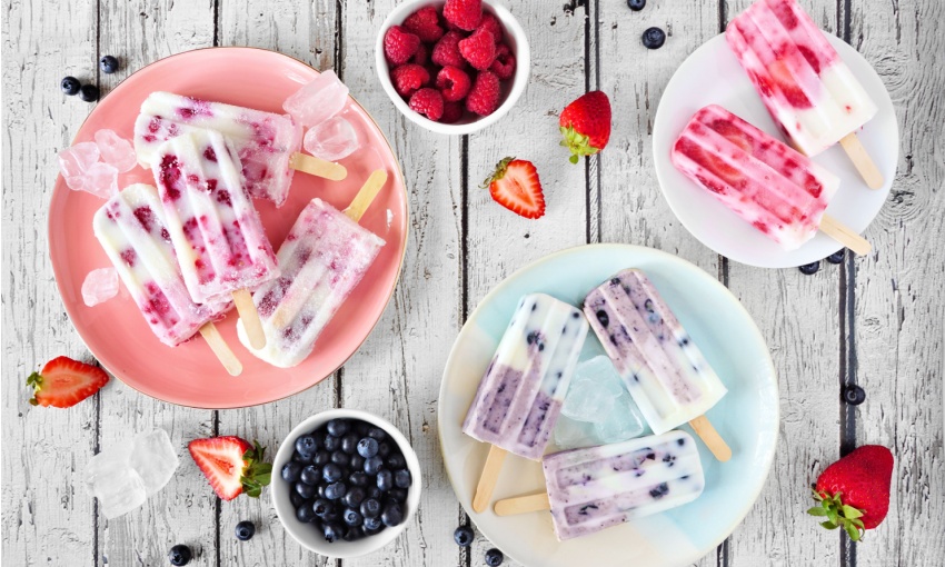 ghiaccioli ai frutti di bosco