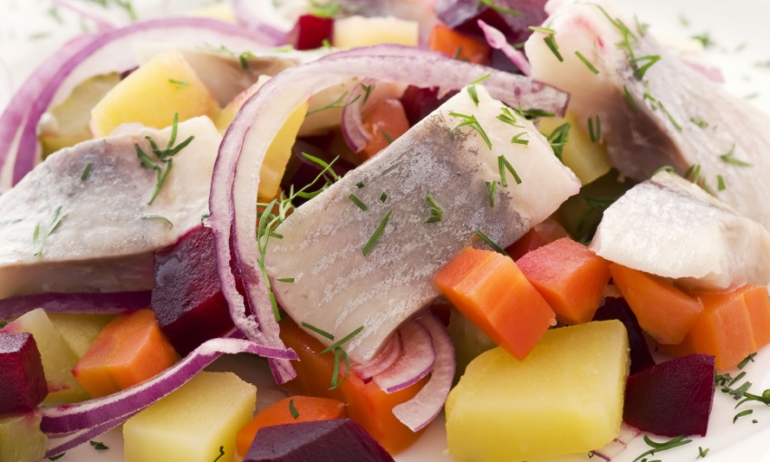insalata con aringhe