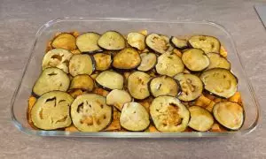 strato di melanzane fritte