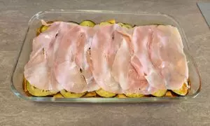 strato di prosciutto cotto