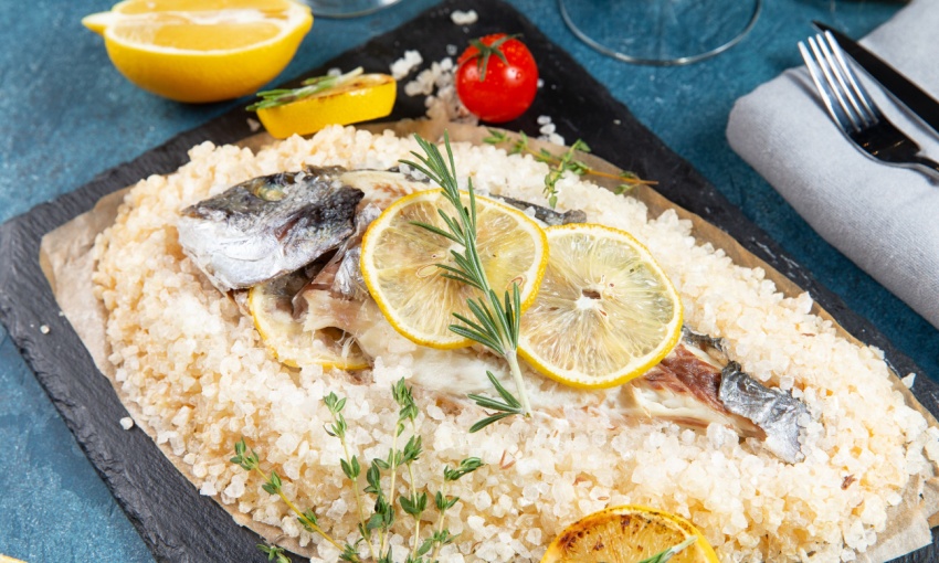 branzino in crosta di sale