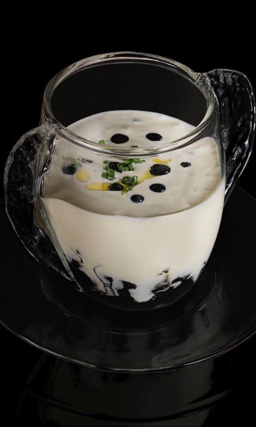 cappuccino di seppie al nero