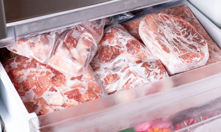 carne in freezer