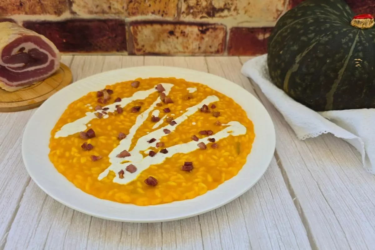 risotto zucca e pancetta