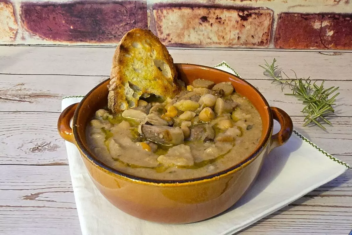 zuppa di funghi e castagne