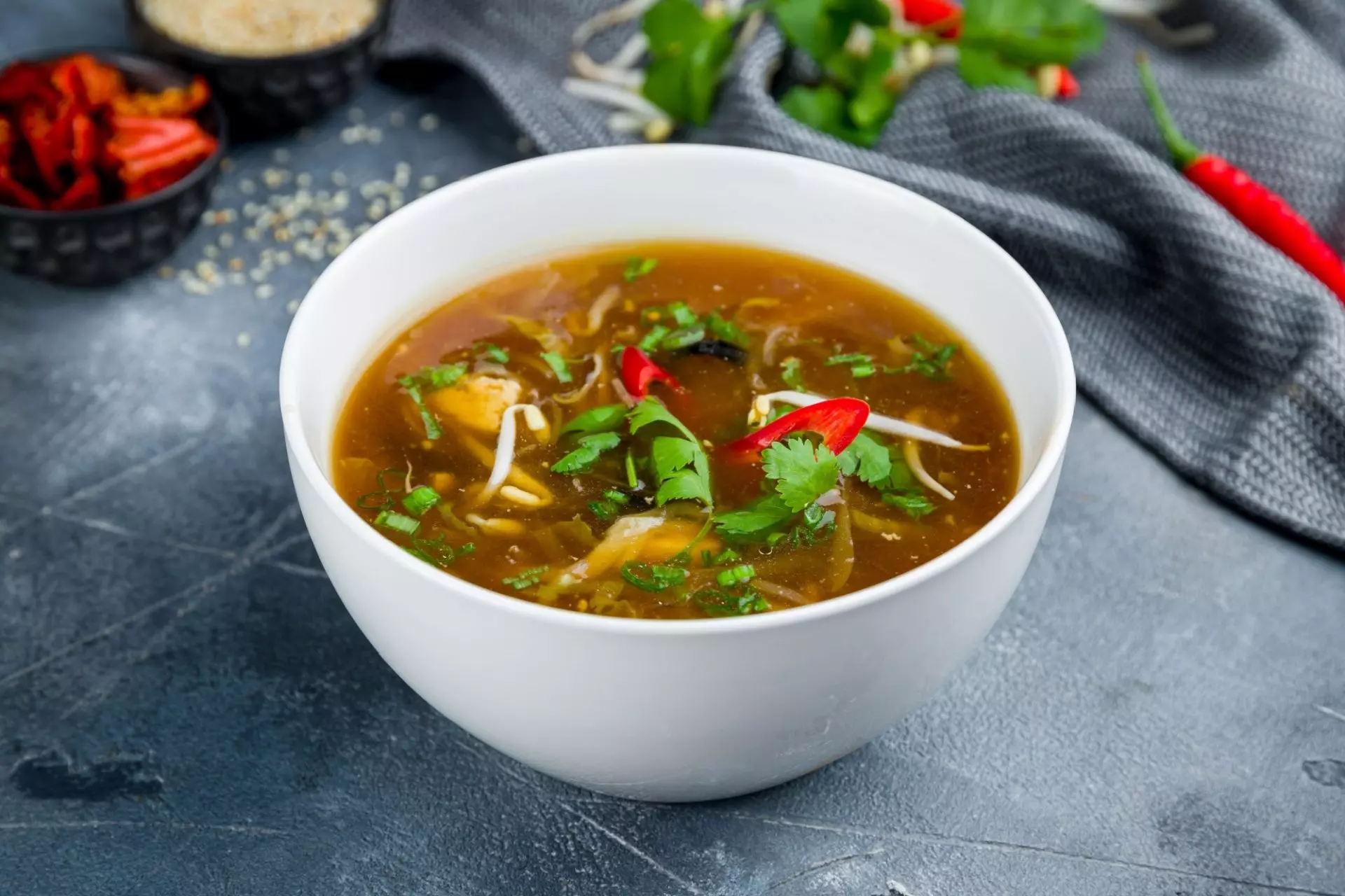 zuppa cinese piccante