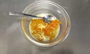 scorza d'arancia grattugiata