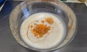 scorza d'arancia aggiunta all'impasto