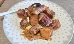 carne cotta messa da parte
