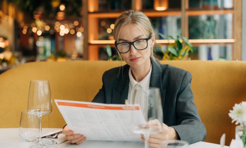 solo dining imprenditrice