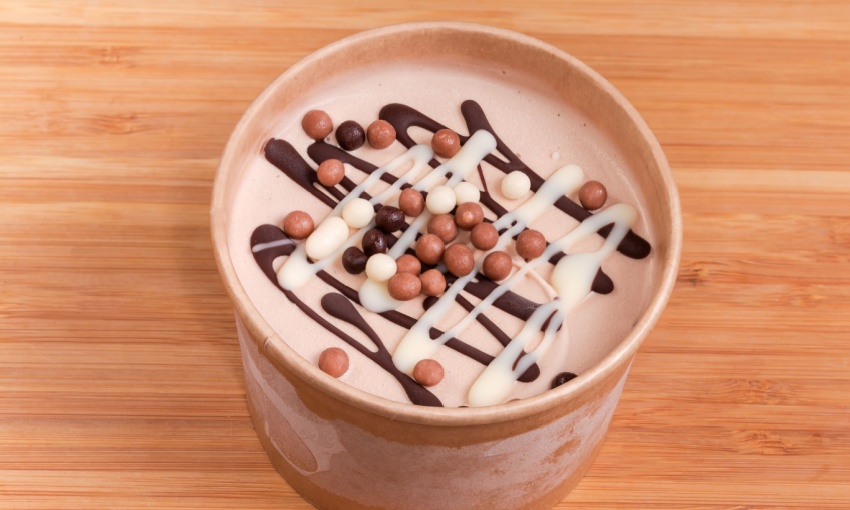 gelato latte e cacao