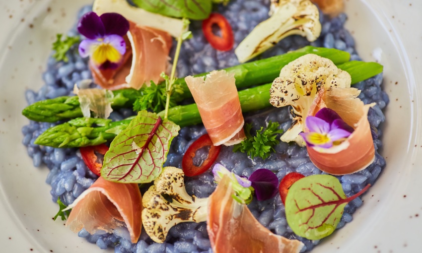 risotto con fiori
