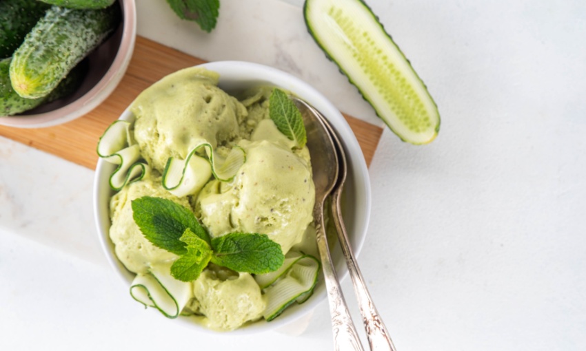 gelato al cetriolo