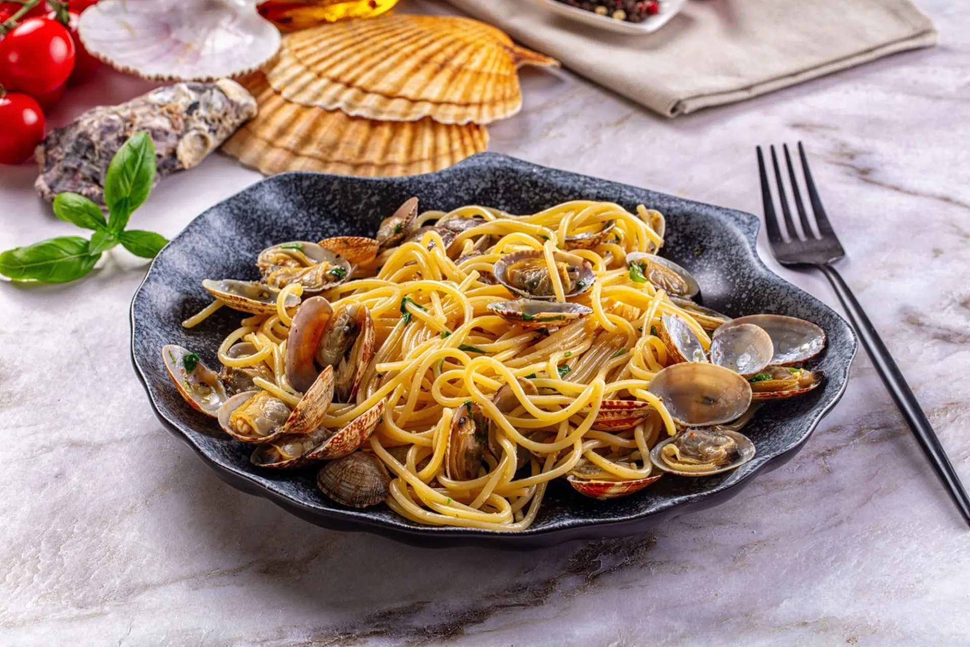 spaghetti a vongole