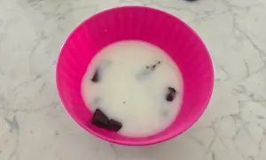 crema calda su cioccolato