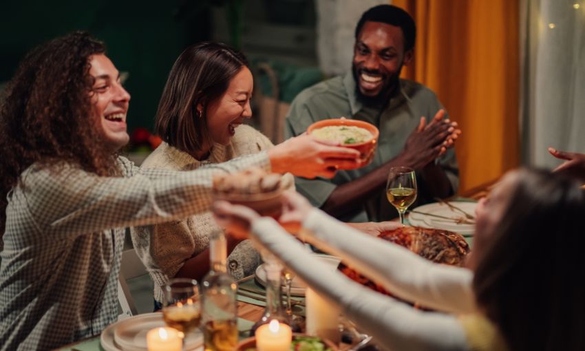 cena a casa tra amici