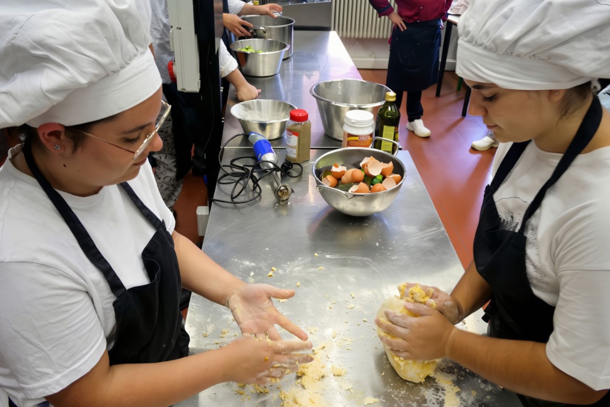 studenti in cucina