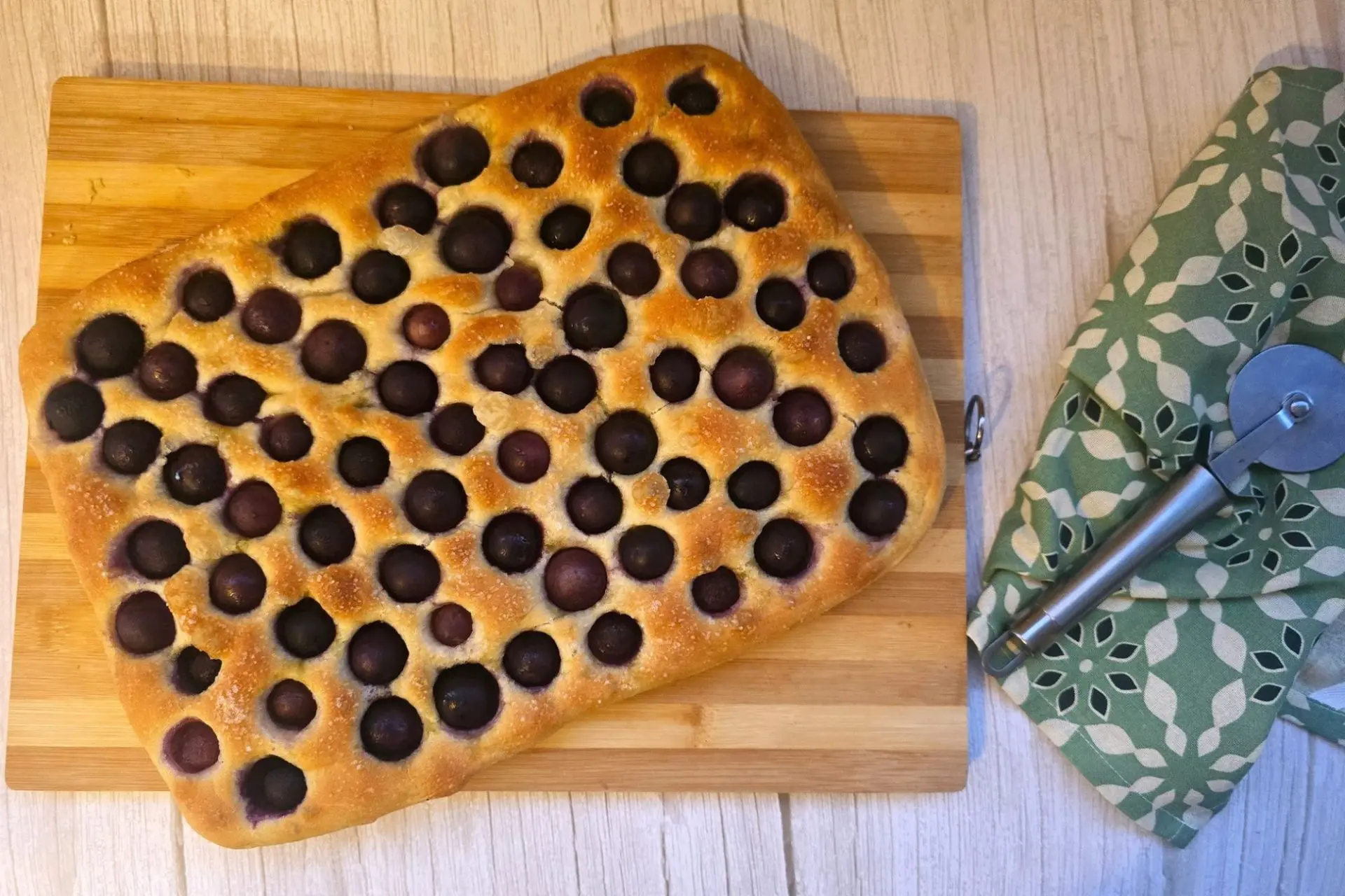 focaccia con l'uva
