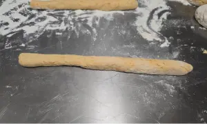 impasto diviso in filoncini